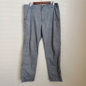 Hurley Mens Gray Casual Pants Size 36 Golf Skate Lightweight Chino Style